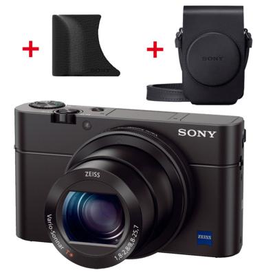 SONY CYBERSHOT RX100 III + Etui LCS-RXG + Grip AG-R2